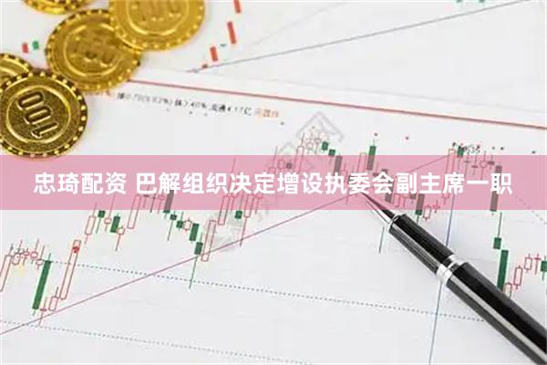 忠琦配资 巴解组织决定增设执委会副主席一职
