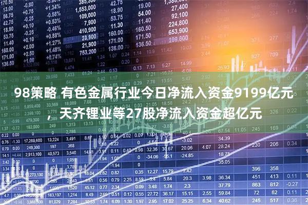 98策略 有色金属行业今日净流入资金9199亿元，天齐锂业等27股净流入资金超亿元