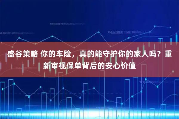 盛谷策略 你的车险，真的能守护你的家人吗？重新审视保单背后的安心价值